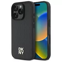 DKNY DKHMP16XPSHRPSK Apple iPhone 16 Pro Max 6.9" dėklas telefonui juodos spalvos Repeat Pattern Stack Logo MagSafe