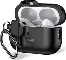 Dėklas TECH-PROTECT SLIM HOOK Apple AIRPODS PRO 1 / 2 juodos spalvos