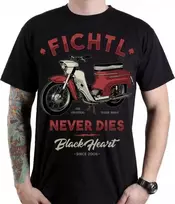 Black Heart Juodas Heart Marškinėliai Juodas HEART Fichtl