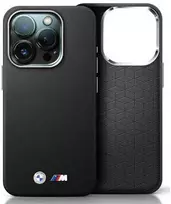 BMW BMHCP16S23PMWK Apple iPhone 16 6.1" dėklas telefonui juodos spalvos M Smooth Full Wrapped Metal