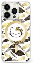 Hello Kitty HKHMP16XHGLEH Apple iPhone 16 Pro Max 6.9' dėklas telefonui baltos spalvos IML dėklas telefonui aukso spalvosen Leaves MagSafe