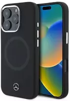 Mercedes MEHMP16X23SUTTK Apple iPhone 16 Pro Max 6.9' dėklas telefonui juodos spalvos Silikoninis Tonal Logo MagSafe