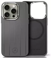Mercedes MEHMP16X23SUVSA Apple iPhone 16 Pro Max 6.9" dėklas telefonui pilkos spalvos Silikoninis Vertical Tonal Stripes MagSafe