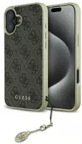 Guess GUHCP16MGF4GBR Apple iPhone 16 Plus 6.7" dėklas telefonui rudos spalvos 4G Charms Collection