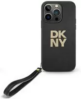 DKNY DKHCP16XPBSWSK Apple iPhone 16 Pro Max 6.9" dėklas telefonui juodos spalvos Wrist Strap Stock Logo
