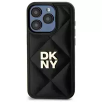 DKNY DKHCP15MPQDSLK Apple iPhone 15 Plus 6.7" dėklas telefonui juodos spalvos Quilted Stack Logo