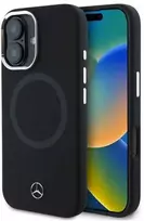IPHONE 16 Mercedes Silikoninis Tonal Logo MagSafe (MEHMP16S23SUTTK) dėklas telefonui juodos spalvos