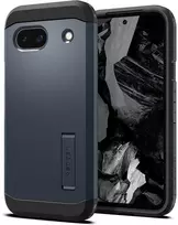 Dėklas Spigen Tvirtas šarvas, metalinis skalūno spalvos – „Google Pixel 8a“