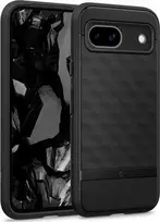 Dėklas Spigen Kazeologijos paralaksas, matinis juodas - „Google Pixel 8a“