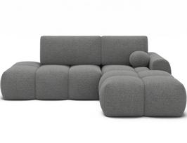 Kampinė sofa Vittario, pilka sp., dešininė, 170 x 227 cm x 95 cm