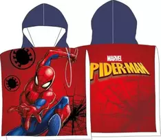 Marvel MCU Spiderman Poncho badehåndklæde med hætte - 100 procent bomuld