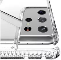 ITSKINS HYBRID CLEAR dėklas, skirtas Samsung Galaxy S21 Ultra 4G / 5G®. Permatomas