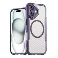 Hurtel Leading Series MagSafe silikoninis Apple iPhone 16 – dėklas telefonui violetinės spalvos