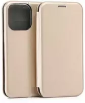 Beline Book Magnetic Apple iPhone 16 Pro 6.3" dėklas telefonui aukso spalvos