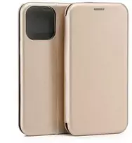 Beline Book Magnetic Apple iPhone 16 Pro Max 6.9" dėklas telefonui aukso spalvos