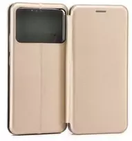 Beline Book Magnetic Poco F6 Pro dėklas telefonui aukso spalvos