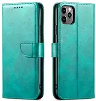 Dėklas Marv Wallet Samsung Galaxy A15 žalios spalvos knygutės tipo dėklas