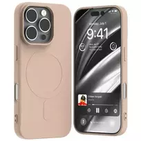 Mercury MagSafe Semi-Silikoninis Apple iPhone 16 Pro 6,3" dėklas telefonui rožinės spalvos