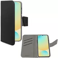 Celly „Wally“ piniginės dėklas „Galaxy S24 FE“, juodas