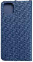 Dėklas Oem Flip case for iPhone 11 Luna Book Carbon mėlynas
