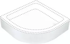Apdaila pusapvaliam dušo padėklui Deante Plus II (80 cm)
