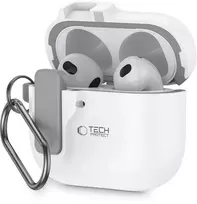 Apple AirPods 4 Tech-Protect Slim Hook dėklas jūsų ausinėms baltos spalvos