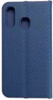 Dėklas Oem LUNA Book Carbon skirtas Samsung Galaxy A40 mėlynos spalvos