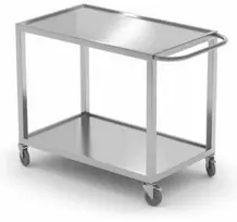Suvirintas, mobilus, 2 lentynų maitinimo maitinimo vežimėlis iki 100 kg - Hendi 816691