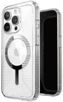 Speck Gemshell Grip + MagSafe – dėklas, skirtas iPhone 15 Pro (skaidrus / chromo apdaila)