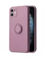 Dėklas iLike Apple IPHONE 14 PRO MAX SILICONE RING Violetinė