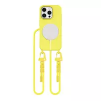 Tech-Protect MagNecklace MagSafe with Lanyard Apple iPhone 16 Pro Max – dėklas telefonui geltonos spalvos