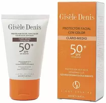 Gisèle Denis Color veido kremas nuo saulės SPF50+ šviesiai/vidutinio atspalvio, 40 ml