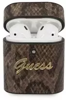 „Guess GUACA2PUSNSMLBR“ „AirPods 1/2“ dėklas, ruda/ruda, Python kolekcija