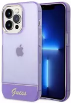 Permatomas telefono dėklas Guess Translucent iPhone 14 Pro Max
