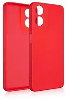Beline silikoninis Motorola Moto G04 G04s/E14 4G dėklas telefonui raudonos spalvos