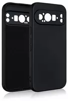Beline silikoninis Google Pixel 9 Pro XL dėklas telefonui juodos spalvos