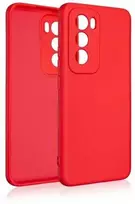 Beline silikoninis Oppo Reno 12 5G dėklas telefonui raudonos spalvos