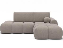 Kampinė sofa Vittario, smėlio sp., dešininė,  170 x 227 cm x 95 cm