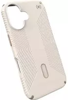 Dėklas Speck Presidio2 Grip ClickLock & MagSafe do iPhone 16 smėlio spalva