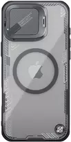 Nillkin Iceblade Prop Magnetic Apple iPhone 16 Pro Max dėklas telefonui juodos spalvos