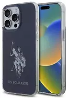 Us Polo Assn US Polo USHCP15XTPUHRBV Apple iPhone 15 Pro Max 6,7" dėklas telefonui mėlynos spalvos Shiny Big Logo