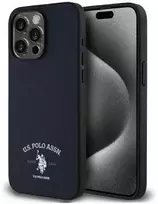 Us Polo Assn US Polo USHCP15XPARV Apple iPhone 15 Pro Max 6,7" dėklas telefonui mėlynos spalvos Printed DH Logo
