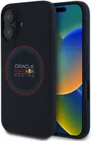 Red Bull Raudona Bull Raudonas BULL dėklas skirtas Apple iPhone 16 Plus compatible with MagSafe RBHMP16M24SIILVR (Silicone red Ring) mėlynos spalvos