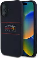 Red Bull Raudona Bull Raudonas BULL dėklas skirtas Apple iPhone 16 Plus compatible skirtas MagSafe RBHMP16M24SIHSRV (Silicone Horizontal Centered Logo) mėlynos spalvos