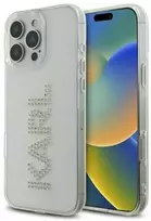 Karl Lagerfeld KLHCP16XHKLSTDCT Apple iPhone 16 Pro Max 6.9" dėklas telefonui skaidrus IML Rhinestones Logo