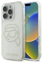 Karl Lagerfeld KLHCP16XHKHDCELT Apple iPhone 16 Pro Max 6.9" dėklas telefonui skaidrus IML Rhinestones Karl Head