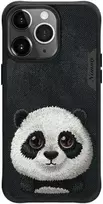 Nimmy dėklas Apple iPhone 15 Pro 6.1" juodos spalvos Big Eyed Pet 2.0 Panda