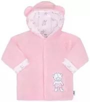 Žieminis paltas New Baby Nice Bear rožinis, 86 (12-18m), 86 (12-18m) dydis