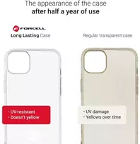 „iPhone 15 PLUS“ dėklas „Forcell F-Protect Long Lasting“ skaidrus