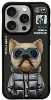 Nimmy Apple iPhone 15 Pro Max 6.7" dėklas telefonui juodos spalvos Cool&Cute 2.0 Dog